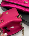 DKNY Pink Faux Leather Lumen 2 Piece Wallet Set