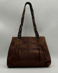 Brighton Metallic Brown Pebbled Leather Shoulder Bag