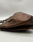 Brighton Metallic Brown Pebbled Leather Shoulder Bag