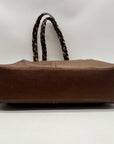 Brighton Metallic Brown Pebbled Leather Shoulder Bag