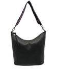 The Sak Jasmine Slate Leather Bucket Crossbody Bag- NWT