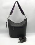 The Sak Jasmine Slate Leather Bucket Crossbody Bag- NWT