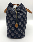 Madison West Blue Fabric Tote Bag