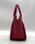 Michael Kors Vibrant Red Leather Structured Satchel Bag