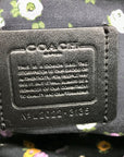Coach Black Nylon Cargo Shoulder Bag With Interior Vintage Rose Print 3135