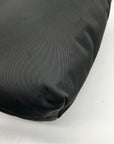 Coach Black Nylon Cargo Shoulder Bag With Interior Vintage Rose Print 3135