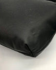 Coach Black Nylon Cargo Shoulder Bag With Interior Vintage Rose Print 3135