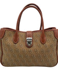 Dooney & Bourke Brown Monogram Canvas Double Handle Tote Bag