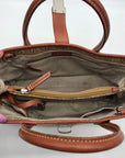 Dooney & Bourke Brown Monogram Canvas Double Handle Tote Bag