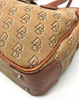 Dooney & Bourke Brown Monogram Canvas Double Handle Tote Bag