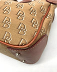 Dooney & Bourke Brown Monogram Canvas Double Handle Tote Bag