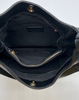 Like Dreams Black Luxe Braided Tote Bag
