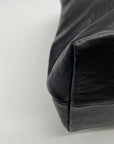 Iveys Black Leather & Brown Satchel Bag