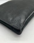Michael Kors Black Pebbled Leather Triple Compartment Crossbody Bag