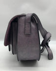 Afkomst Purple Vegan Leather Saddle Crossbody