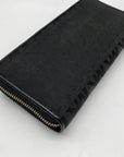 Michael Kors Black Monogram Canvas Jet Set Travel Continental Wallet