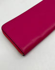 Coach Pink Leather Accordion Zip Wallet