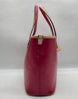 Coach Pink & Tan Leather Park Metro Convertible Tote F26731