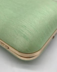 Singhvis Pink & Green Embroidered Fabric Fall Convertible Clutch