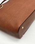 Calvin Klein Brown Saffiano Leather Tote Bag