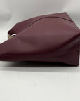 Madison West Elle Burgandy Leather Tote Bag