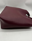 Madison West Elle Burgandy Leather Tote Bag
