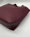 Madison West Elle Burgandy Leather Tote Bag