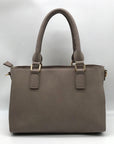 Miztique Gray Pebbled Satchel Bag