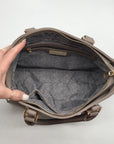 Miztique Gray Pebbled Satchel Bag