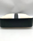 Michael Kors Beige Canvas & Leather Messenger Stripe Crossbody Bag