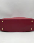 Kattee Red Leather Shoulder Bag