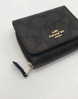 Coach Brown Small Trifold Wallet