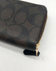 Coach Brown Small Trifold Wallet