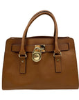 Michael Kors Brown Saffiano Leather Hamilton Satchel Bag