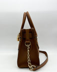 Michael Kors Brown Saffiano Leather Hamilton Satchel Bag
