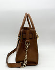 Michael Kors Brown Saffiano Leather Hamilton Satchel Bag