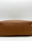 Michael Kors Brown Saffiano Leather Hamilton Satchel Bag
