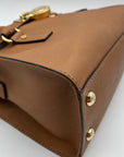 Michael Kors Brown Saffiano Leather Hamilton Satchel Bag