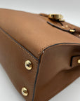 Michael Kors Brown Saffiano Leather Hamilton Satchel Bag
