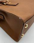 Michael Kors Brown Saffiano Leather Hamilton Satchel Bag
