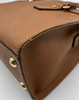 Michael Kors Brown Saffiano Leather Hamilton Satchel Bag