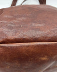 Lucky Brown Italian Leather Shoulder Bag