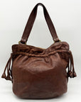Lucky Brown Italian Leather Shoulder Bag