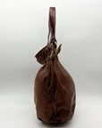 Lucky Brown Italian Leather Shoulder Bag