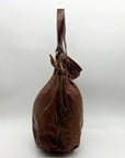 Lucky Brown Italian Leather Shoulder Bag