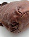 Lucky Brown Italian Leather Shoulder Bag