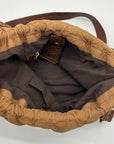 Lucky Brown Italian Leather Shoulder Bag