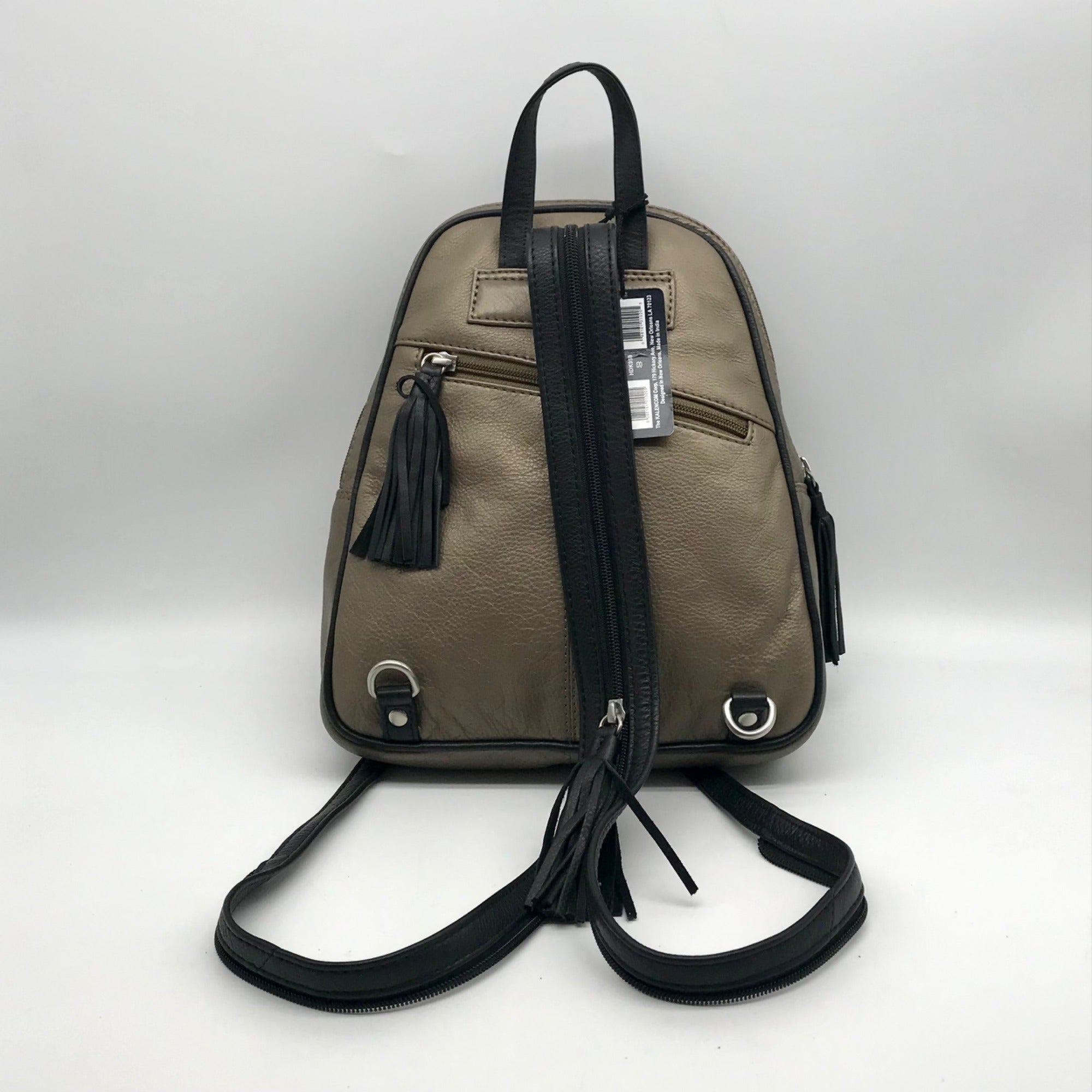 Hadaki Nola Bronze Top Shelf Leather Backpack – One Purse