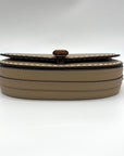 Michael Kors Camel Leather Mila Chain Sling Messenger Bag