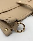 Unbranded Taupe Faux Leather Saddle Crossbody